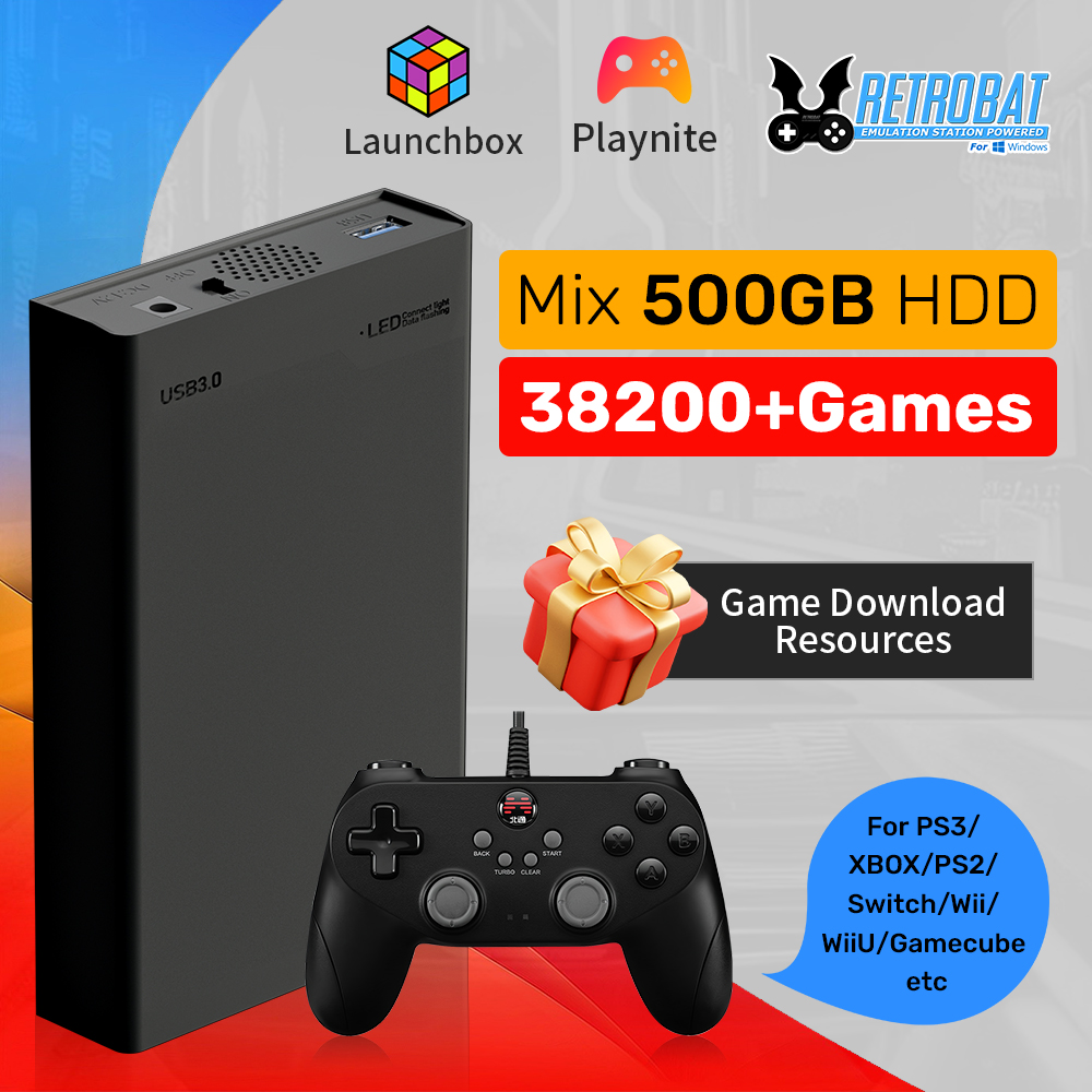 Gaming Console Os - 500 Go de disque dur de