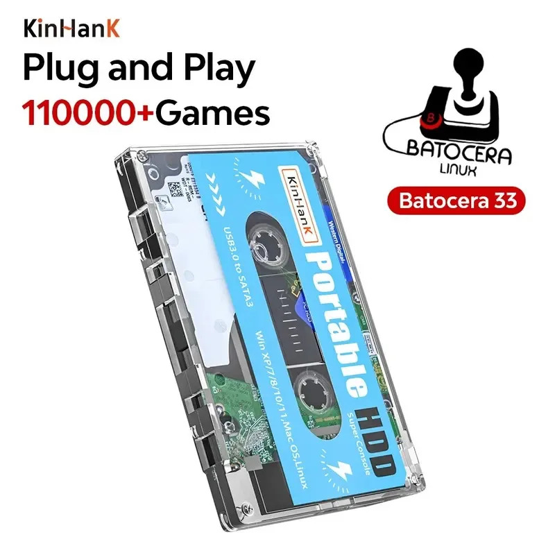 Gaming Console Os - Super Console de jeu HDD 500G,
