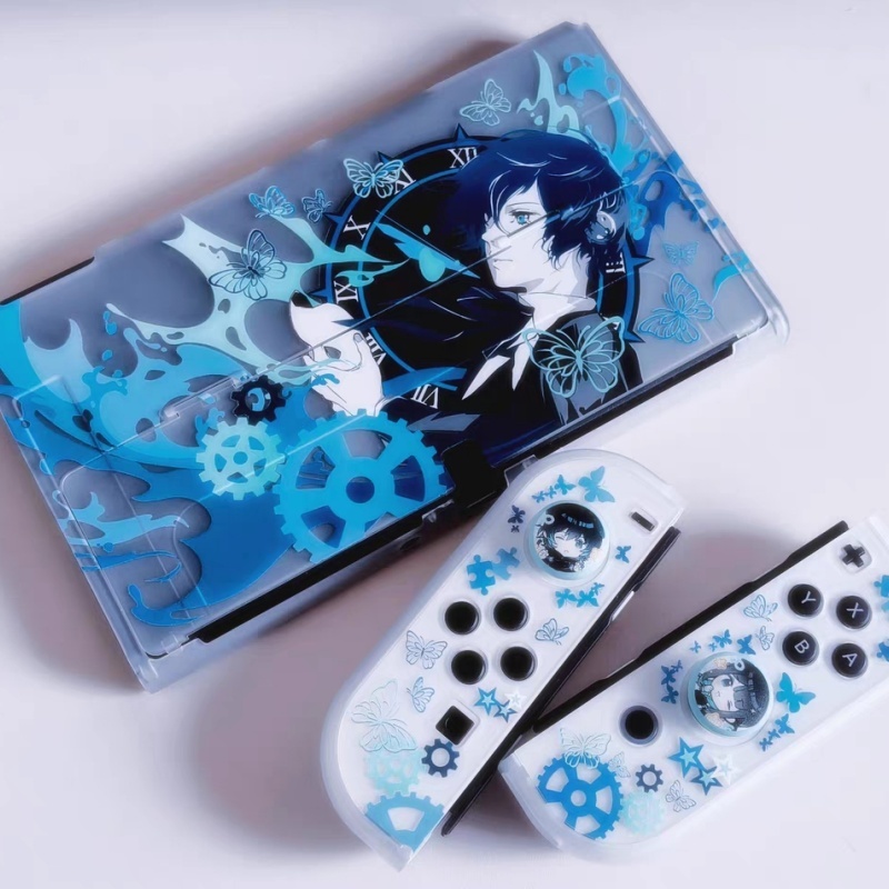 Nintendo Console Switch 2 - Étui semi-transparent tendance Persona 3 Makoto