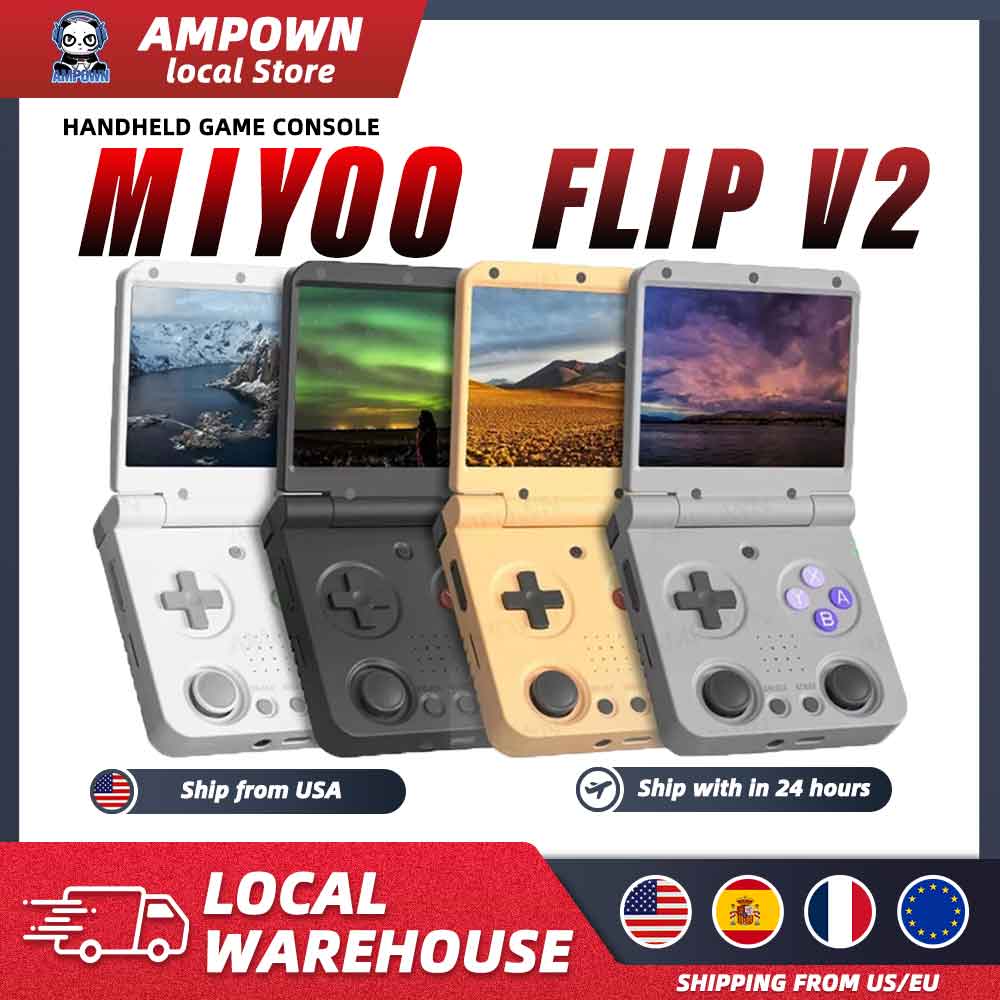 Gaming Console Os - Console de jeu portable MIYOO Flip
