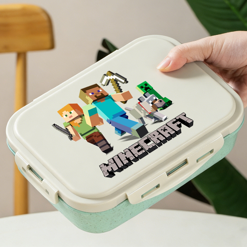 Gaming Console Minecraft - Boîte à bento Minecraft, contenants alimentaires