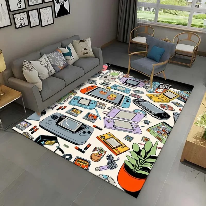 Console Gaming Hand - Tapis de Console de jeu rétro