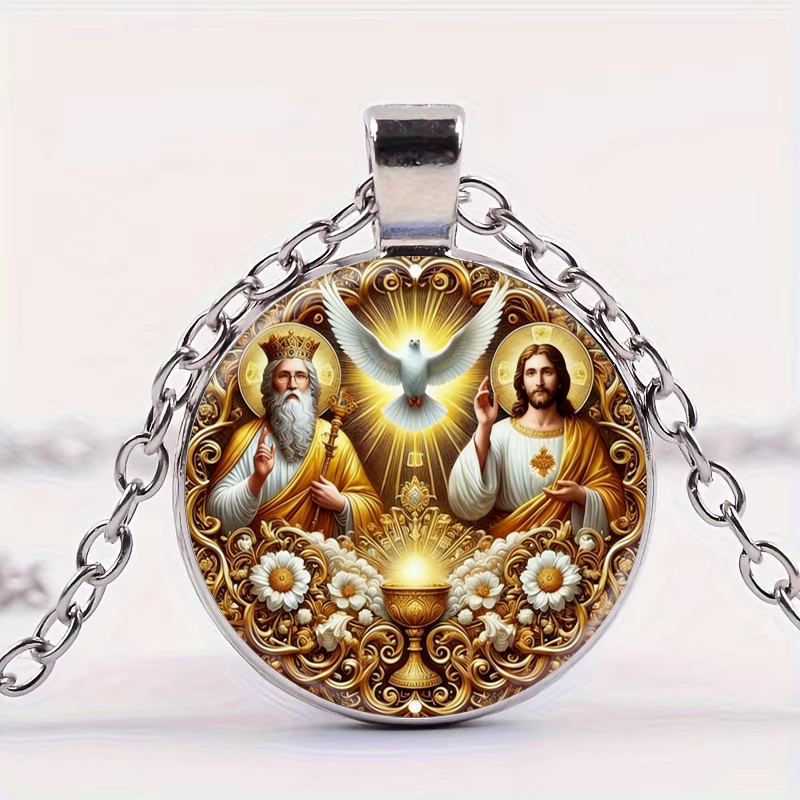 Gaming Console Zelda - Collier pendentif rond Trinité Sainte Père
