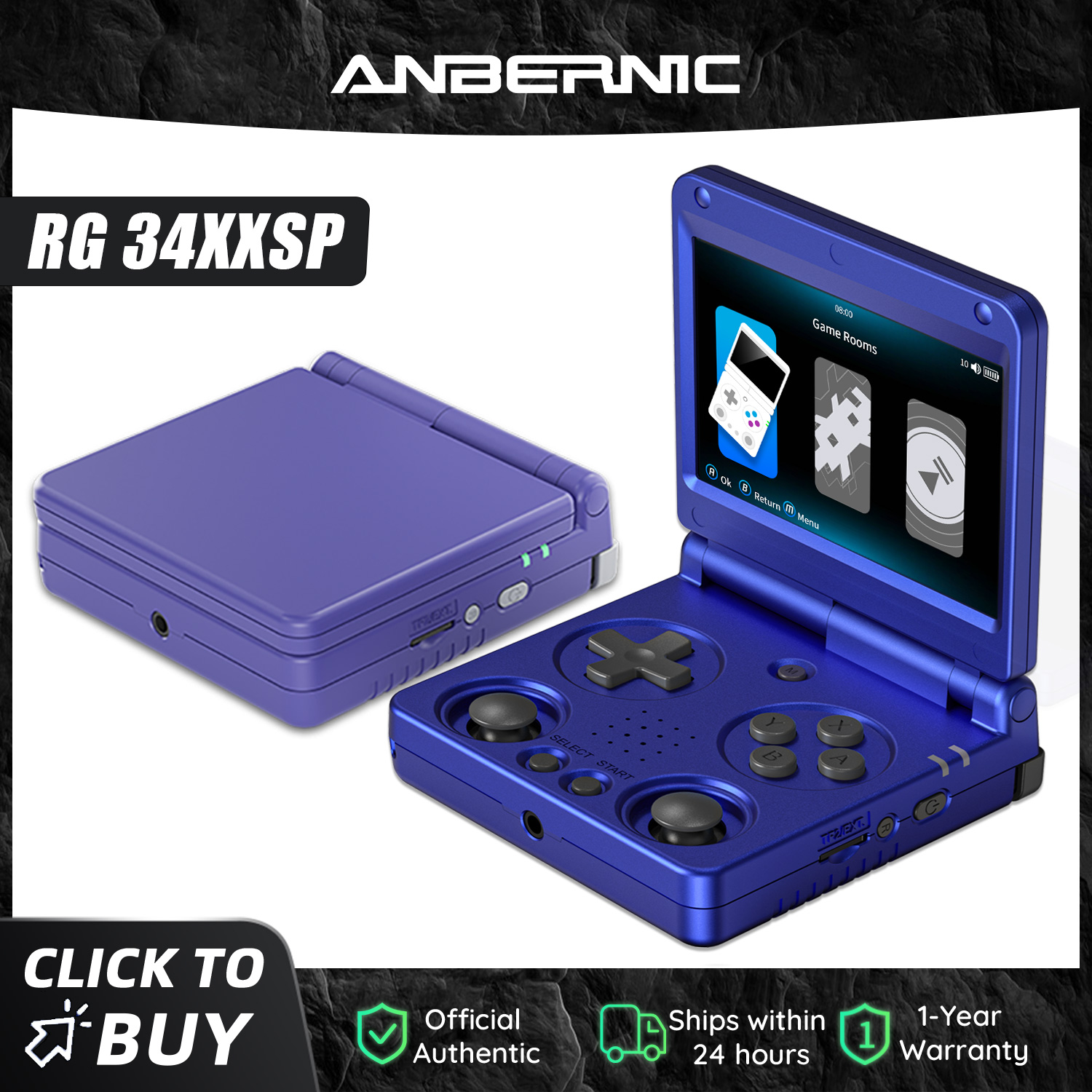 Gaming Console Old - Console de jeu Anbernic RG34XXSP 3,4