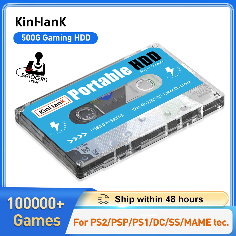KINHANK 500G Gaming HDD Super  - Gaming Console Os avis et prix
