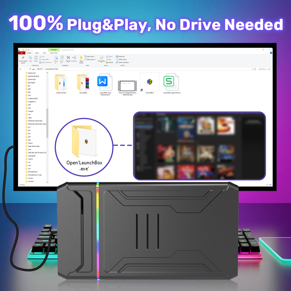 Disque dur de jeu Launchbox OS - Gaming Console Os avis et prix